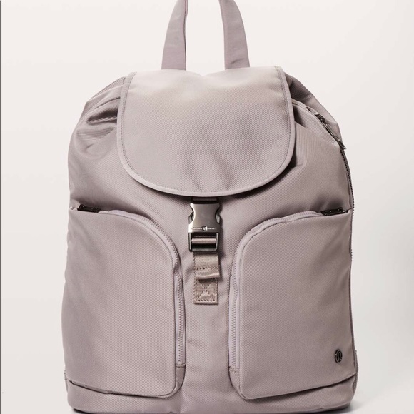 lululemon grey backpack